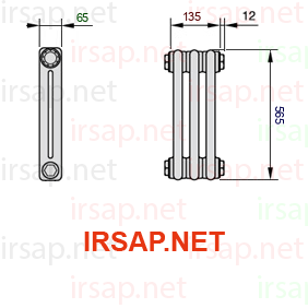Радиатор IRSAP Tesi 20565/3 T12 CL 01